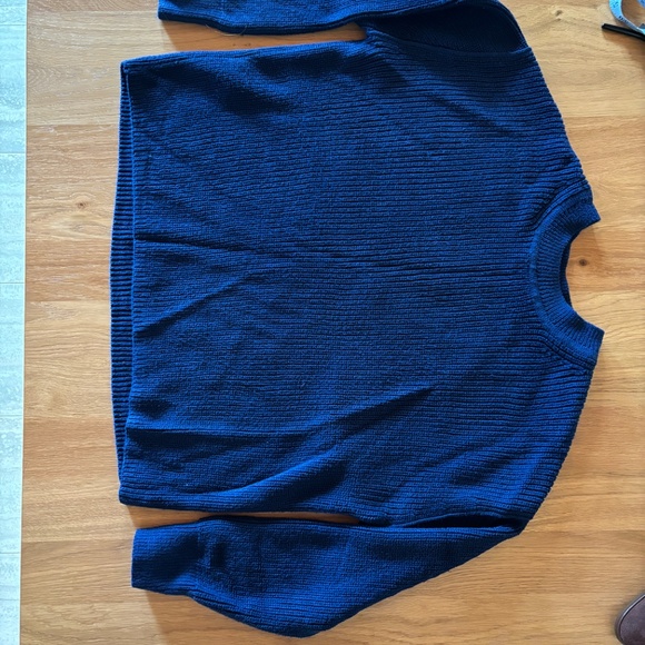 Banana Republic Oversized Navy 100% Cotton Sweater - Picture 3 of 8